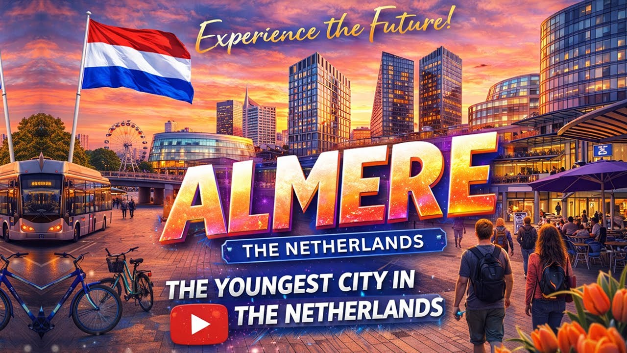 Almere City Center Walking Tour 🇳🇱 | The Youngest City in the Netherlands - Modern & Full of Energy
