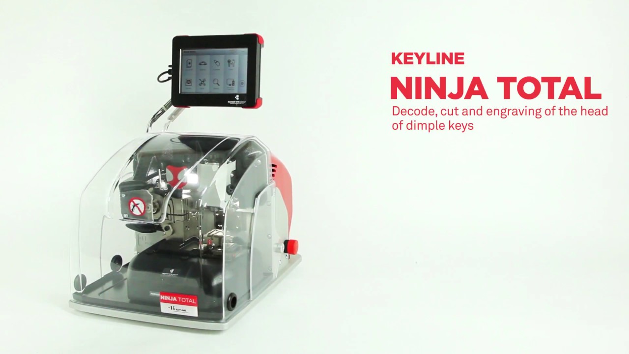 Keyline | Ninja Total | Decode, Cut and Engraving of the Head of Dimple Keys