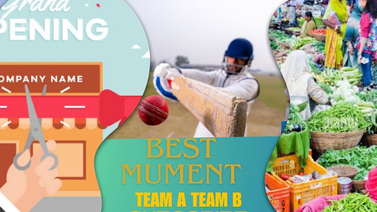 Best moment team A team B and new shop opening in my village 