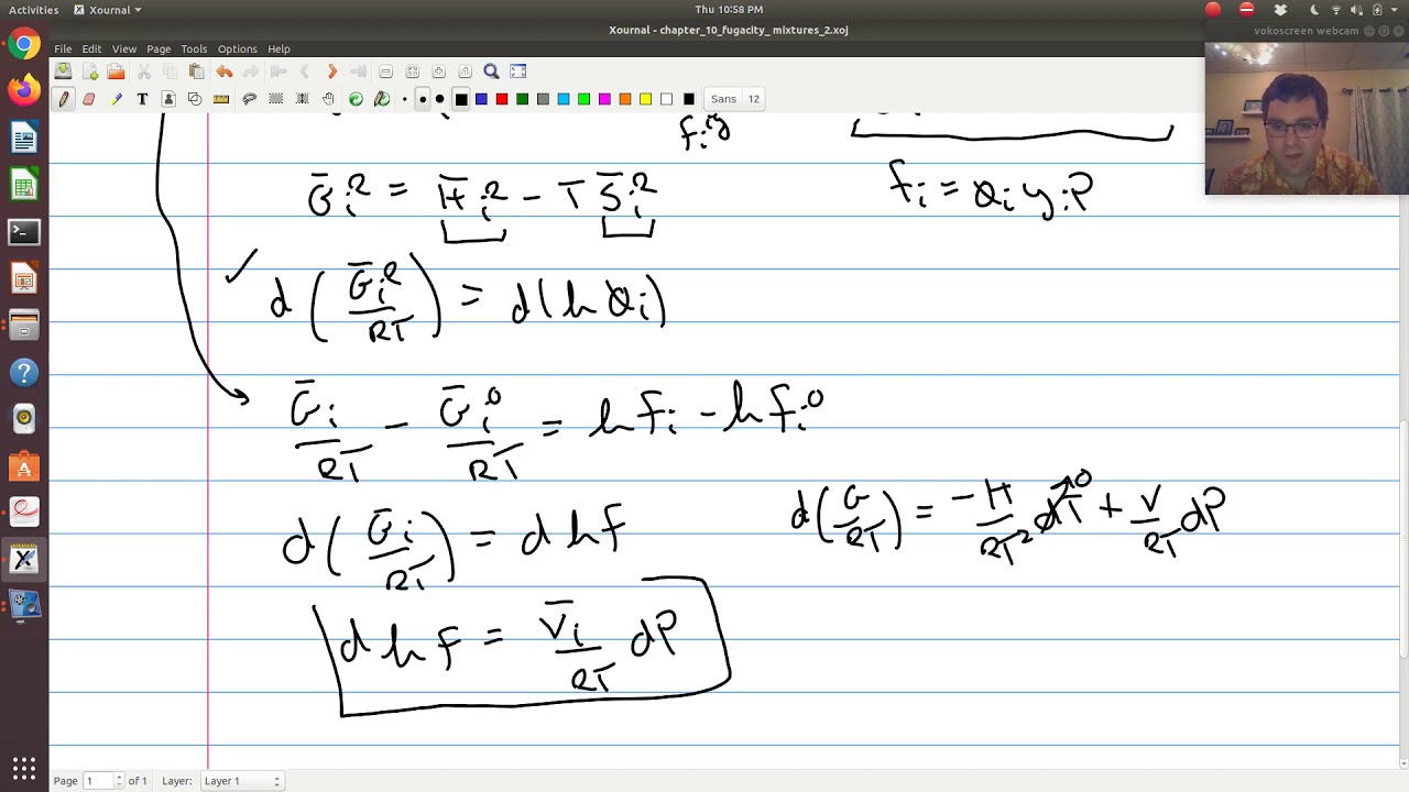 Chapter 10: Fugacity in Mixtures 2