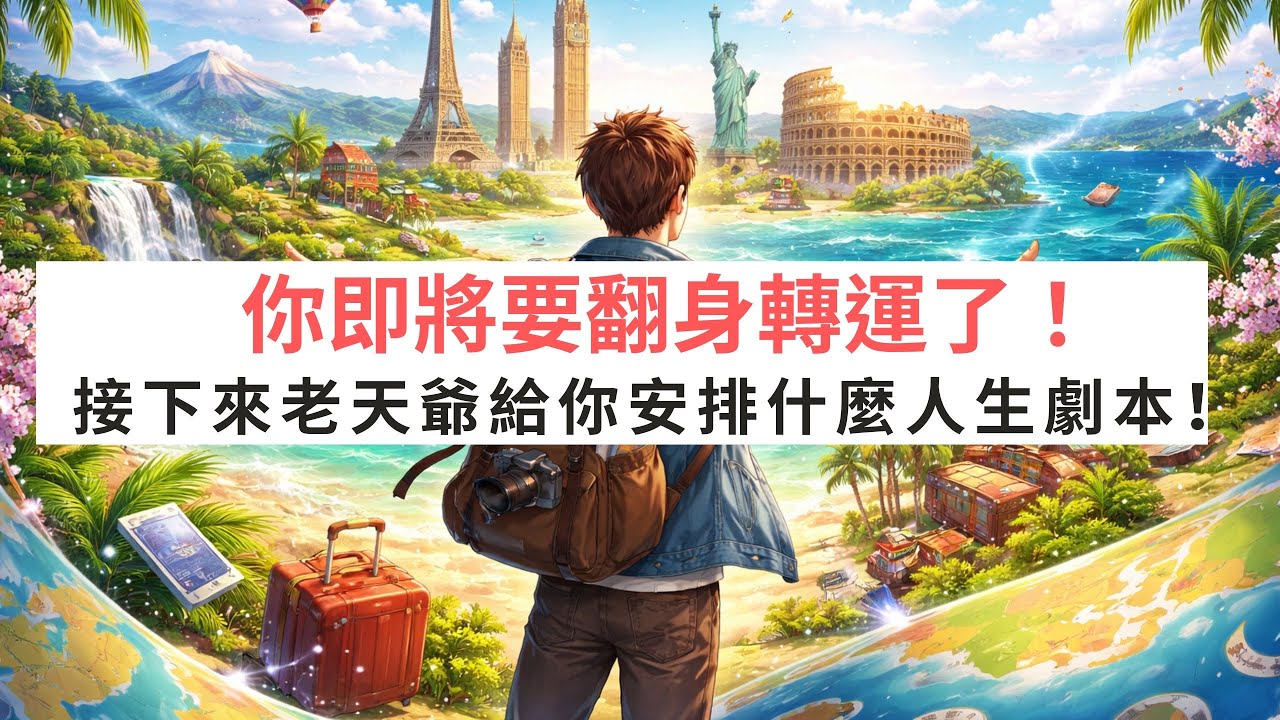 《塔羅測驗》接下來老天爺給你安排什麼人生？屬於你新的人生劇本將如何改寫？你要翻身轉運了！