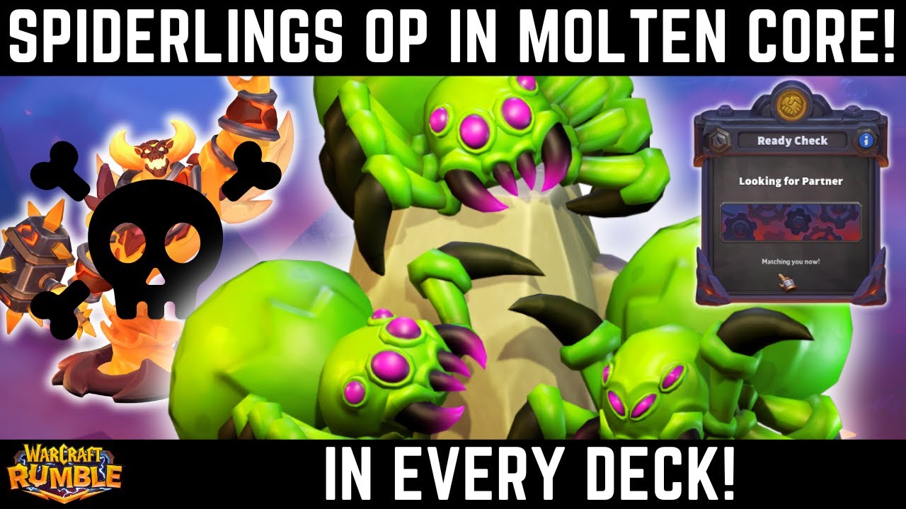 Spiderlings DESTROY the Molten Core in Warcraft Rumble! | OJH