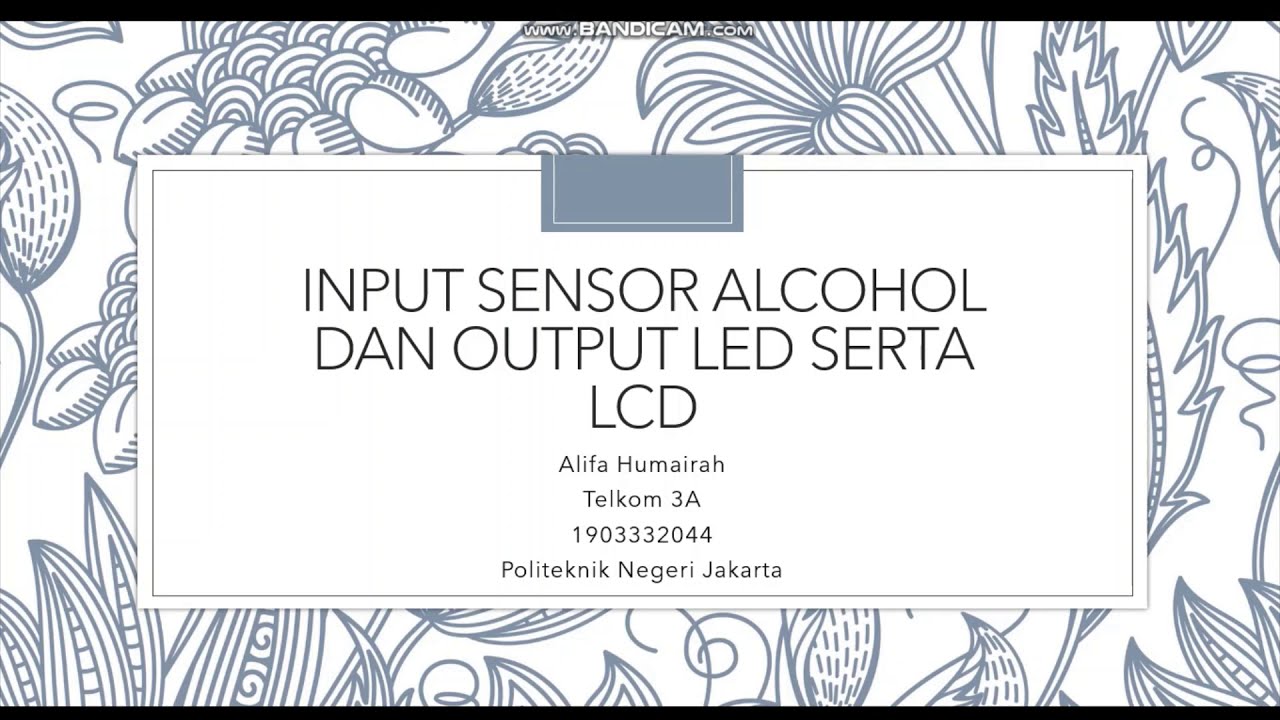 Sensor Gas Alkohol output LCD dan LED : Menggunakan Aplikasi Proteus dan Arduino