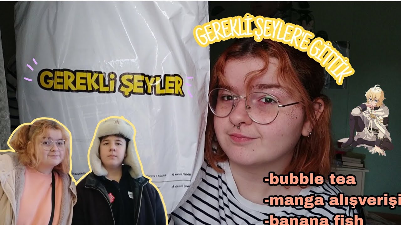 GEREKLİ ŞEYLER VLOG || manga alışverişi, bubble tea 🕸️🦴