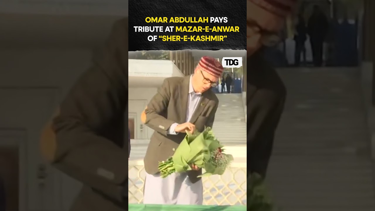 #watch | Omar Abdullah pays tribute at Mazar-e-Anwar of &ldquo;Sher-e-Kashmir&rdquo; #trending