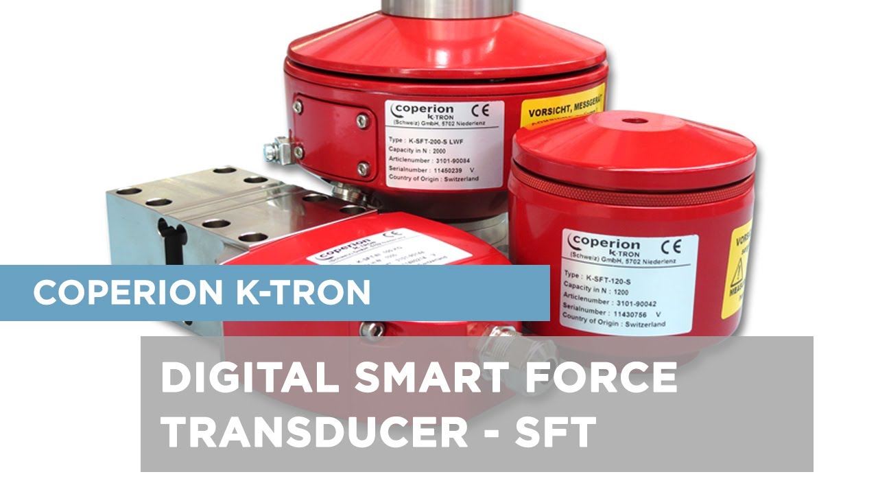 Coperion K-Tron Smart Force Transducer SFT Weighing Technology