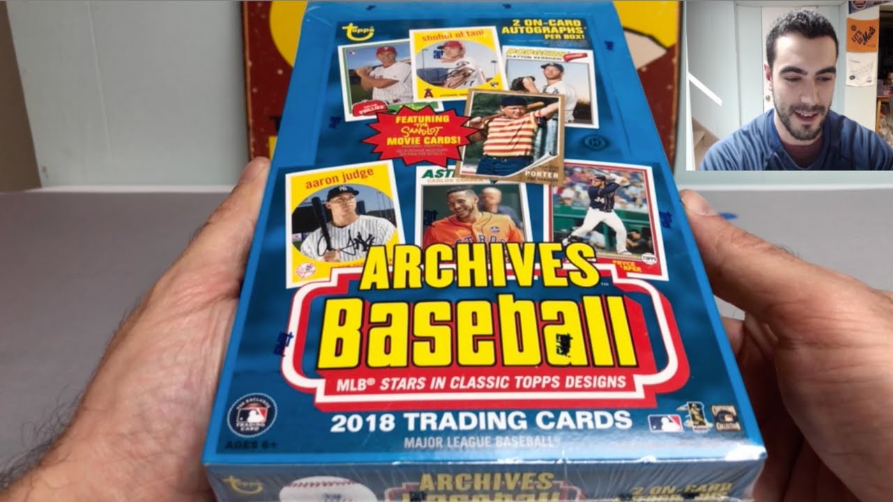 2018 Topps Archives Hobby Box - UNREAL HOF Auto!!!