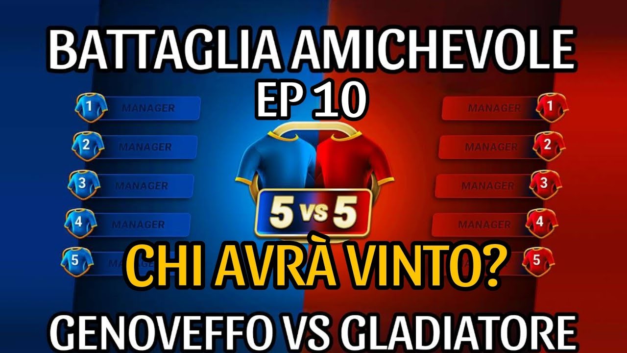 ULTIMA GIORNATA DEL TORNEO: CHI AVRÀ VINTO? CAMPIONATO CONTRO GENOVEFFO Ep 10 [FINALE DI SERIE]