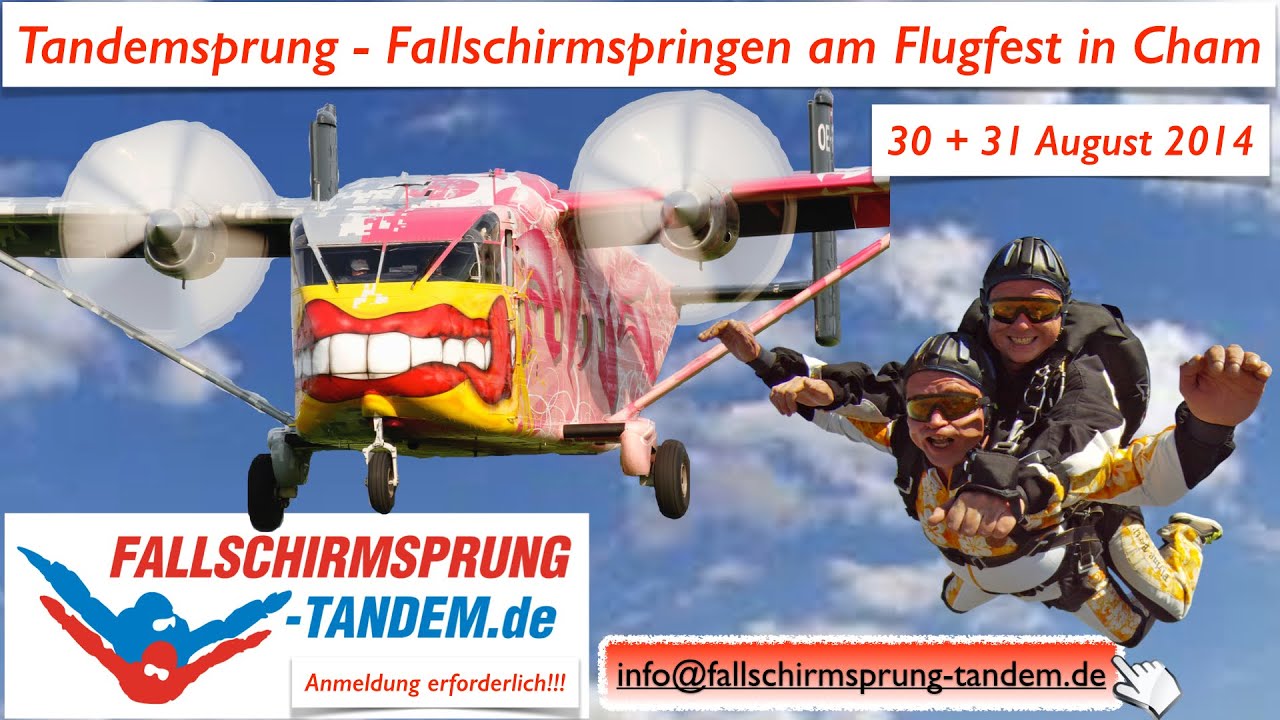 Tandemsprung Fallschirmspringen Anbieter