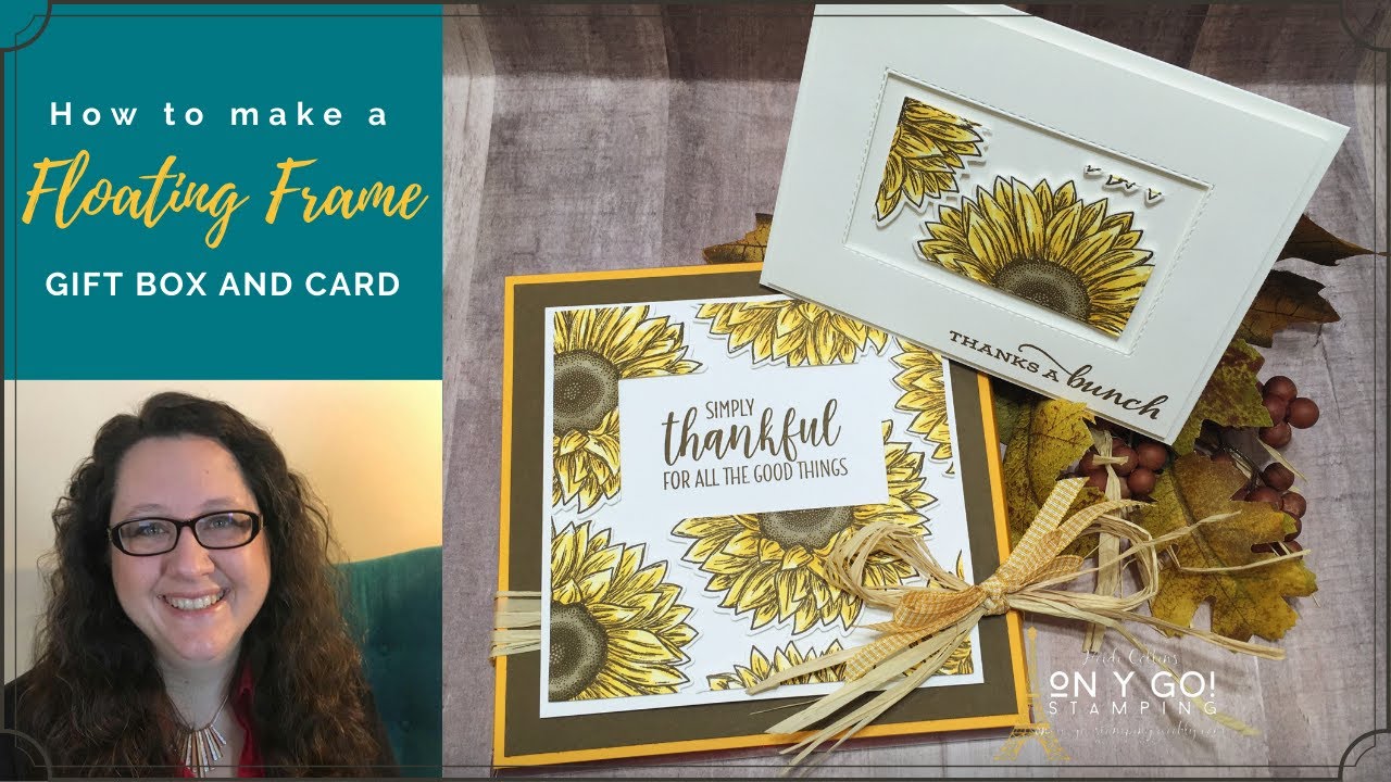 Floating Frame Card Making Technique on a Gift Box of Chocolate