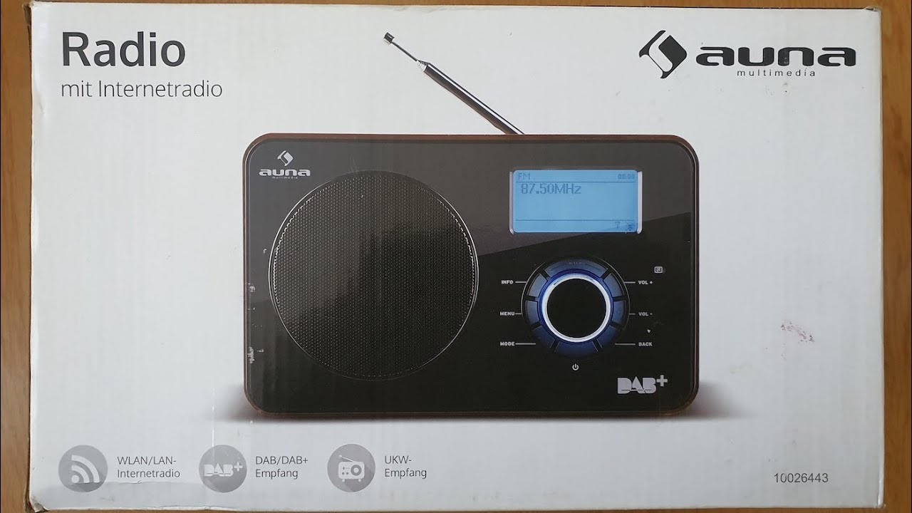Auna DAB+ WLAN/LAN-InternetRadio (🇸🇰 SK + 🇭🇺 HU narration)