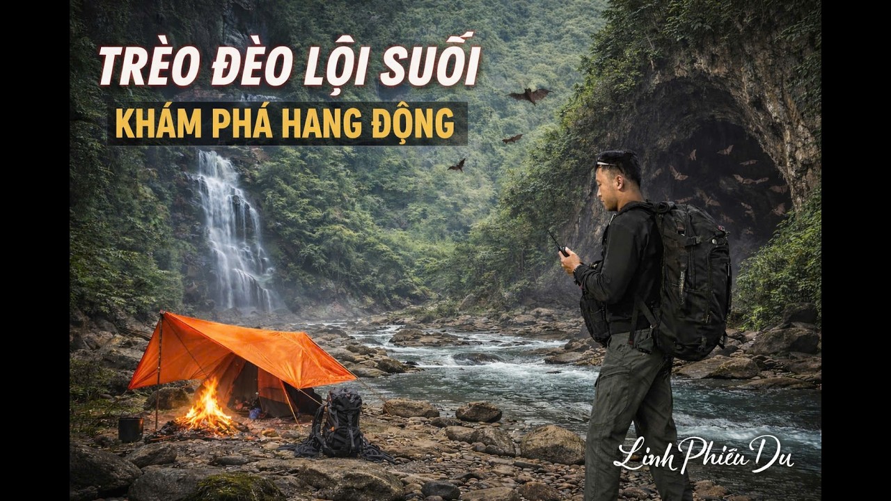 Rừng Đêm-Lấy Măng-Bắt Cá Suối.Exploring the Night Forest | Camping, Bamboo Shoots & Stream Fishing
