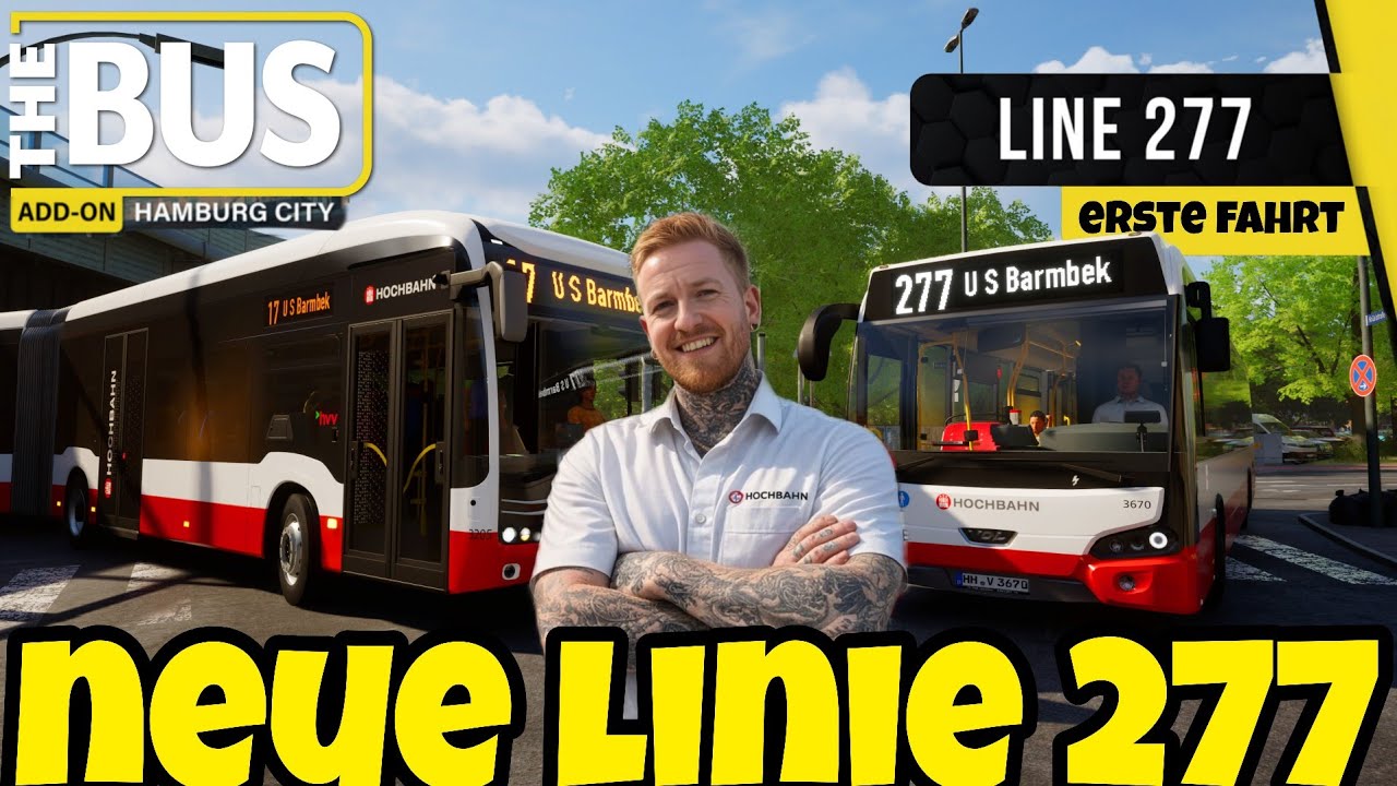 🚍ENDLICH da!😍Neue Strecke in THE BUS-Hamburg DLC!😁👍So fährt sich die neue Linie 277