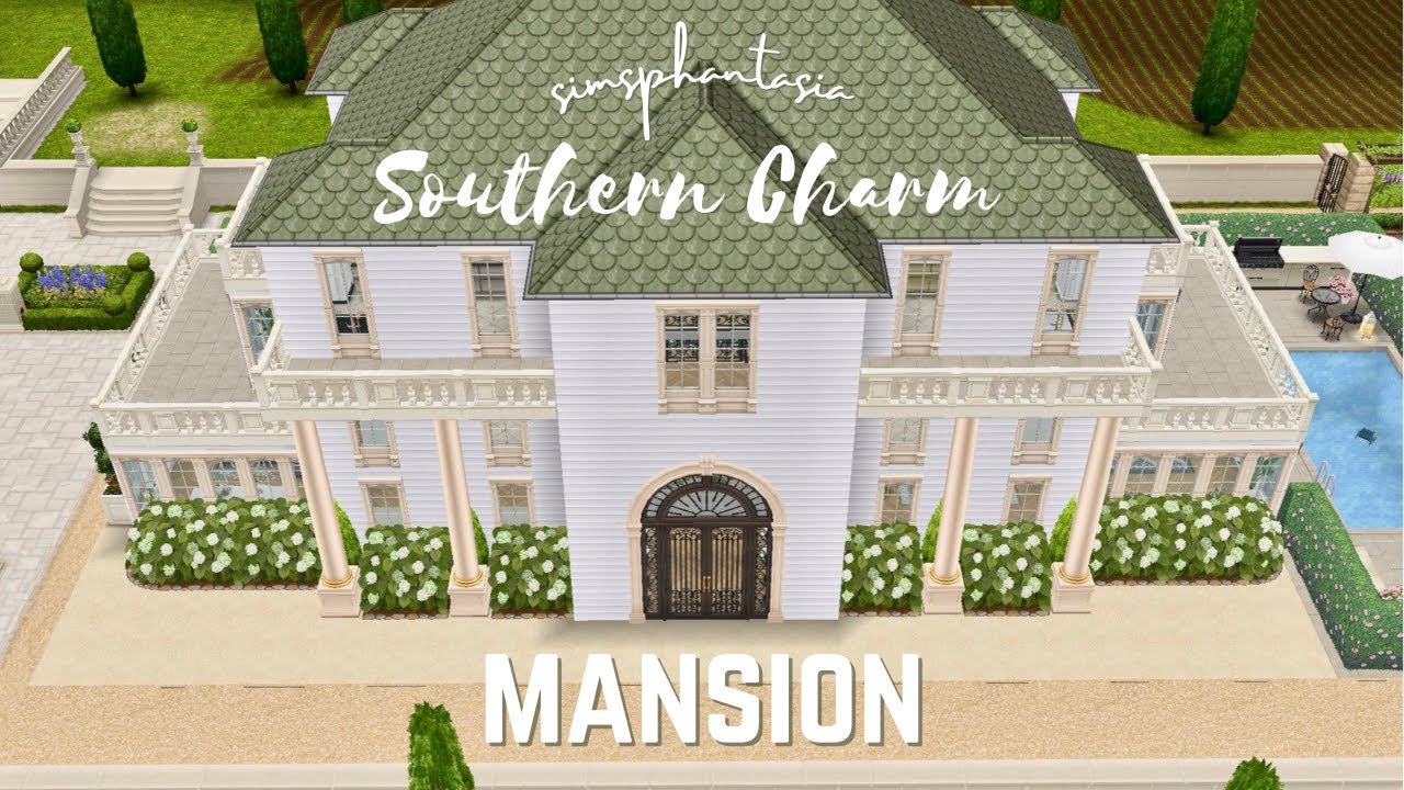 The Sims FreePlay ~ Southern Charm Inspired Mansion 💖 House Tour 💖