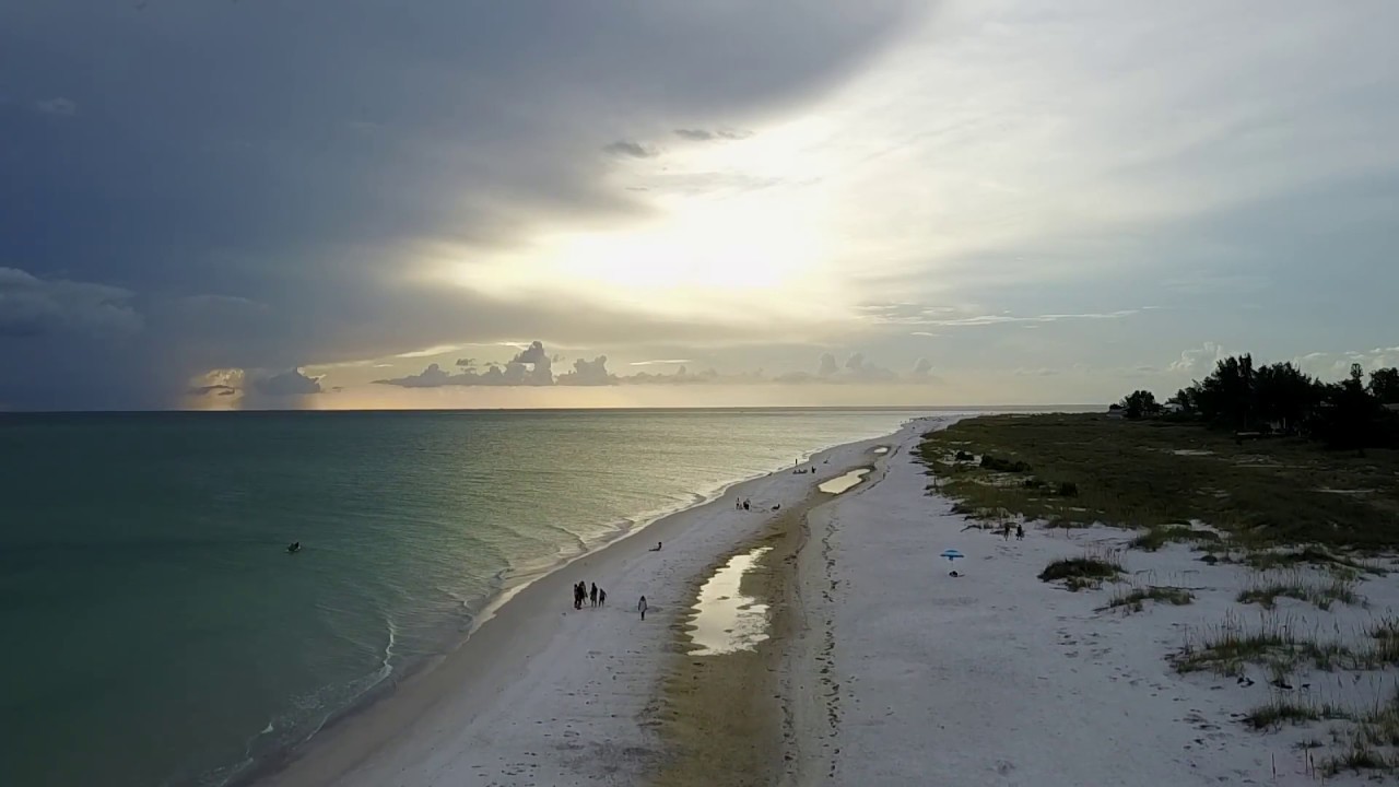 Raw Drone Footage at the Beach