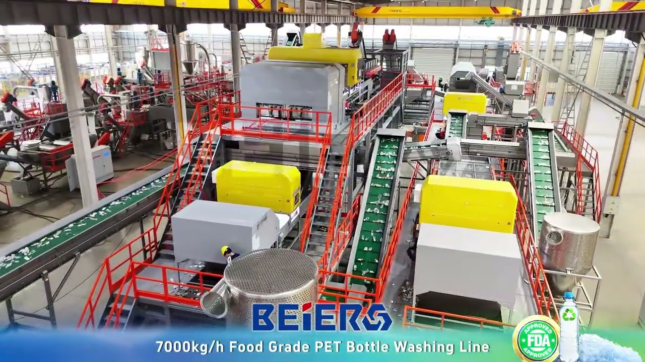 7000kg/h PET Food Grade Washing Recycling Line, Contact Jessie by WhatsApp at +86 13921996900