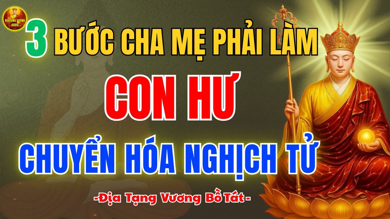 Địa Tạng Vương Dạy ✨ Con Hư Khó Dạy – Cha Mẹ Làm Ngay 3 Bước Này Để Chuyển Hóa