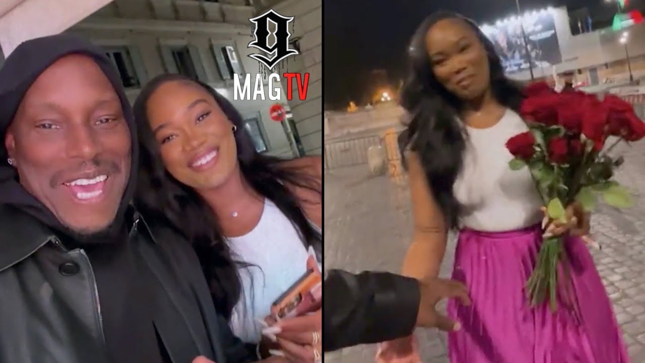 Tyrese & "GF" Zelie Timothy Take A Romantic Walk In The Streets Of Rome! 🌹
