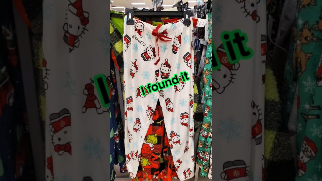 Hello Kitty Santa pj pants found at Tjmaxx #hellokitty