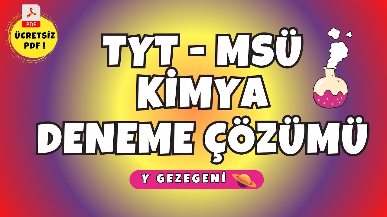 💥 7 SORUDA TYT / MSÜ KİMYA FULL TEKRAR! #2024tyt   #kimya #msü2024