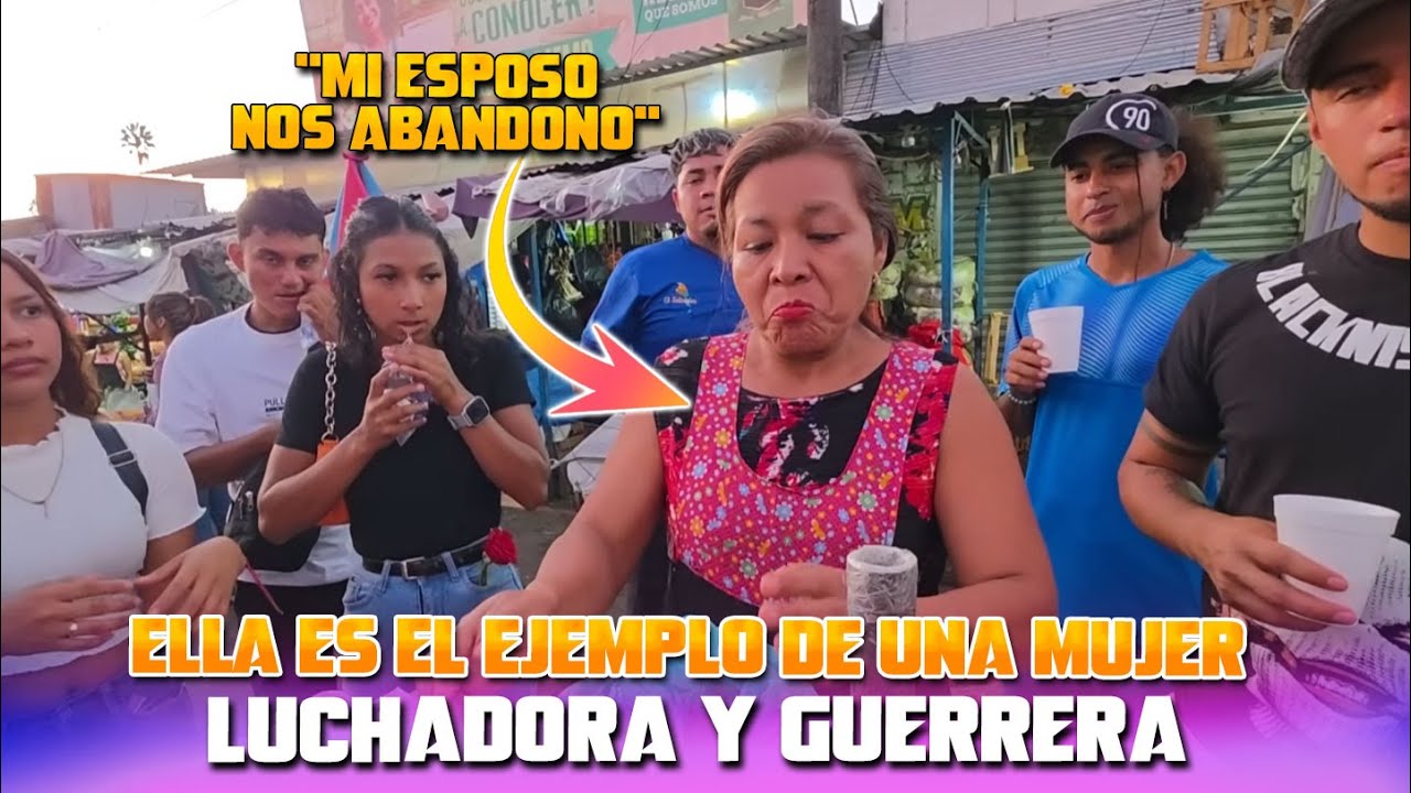 Escucha la triste historia de esta madre Salvadoreña, que sale adelante vendiendo en San Salvador