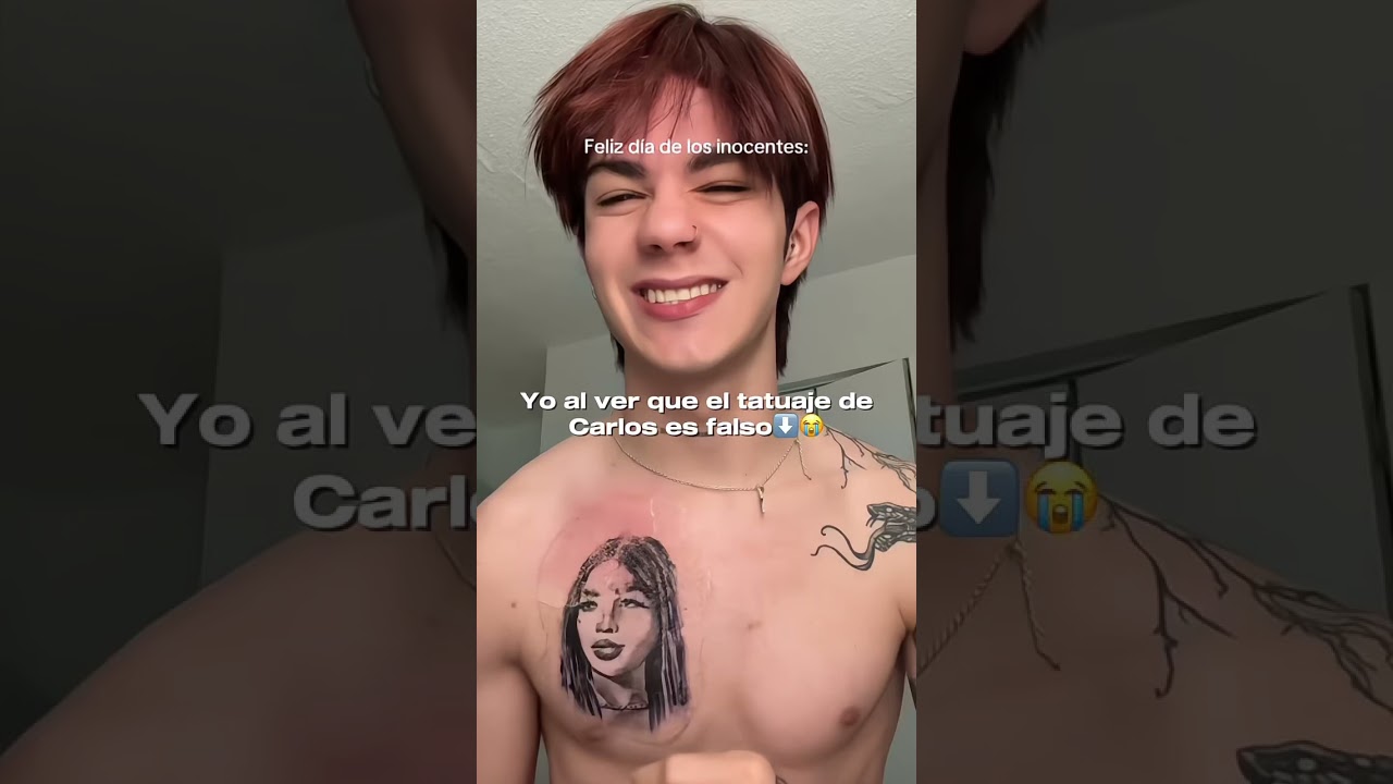 Todo fue falso del tatuaje de Carlos 😭 #iamferv #edit #apoyoooo