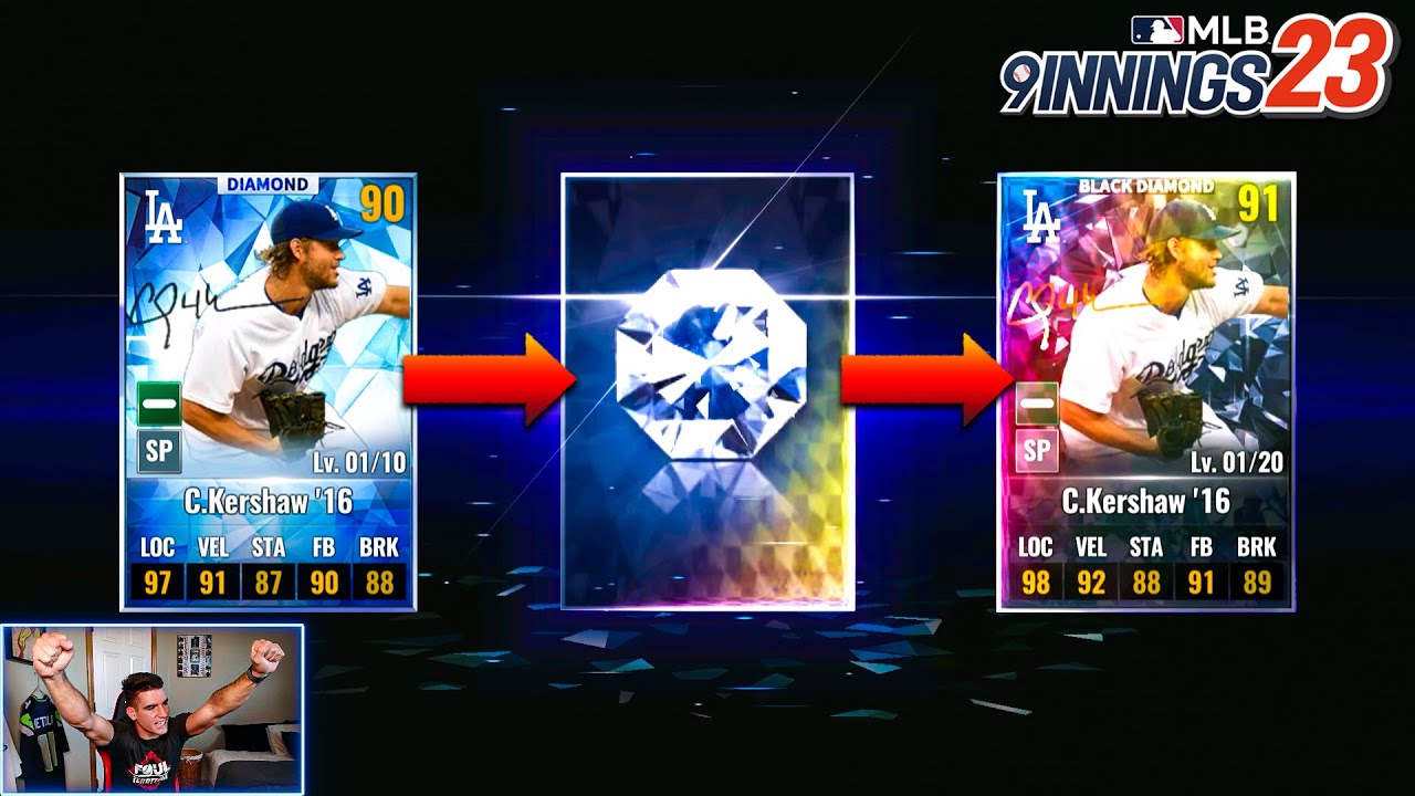 MY NEW BLACK DIAMOND CLAYTON KERSHAW! - MLB 9 Innings 23