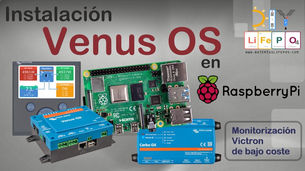 🔋DIY Baterías LiFePO4🔋 Instalar Venus OS + NODE RED en Raspberry (Monitorizar Victron a bajo costo)👌