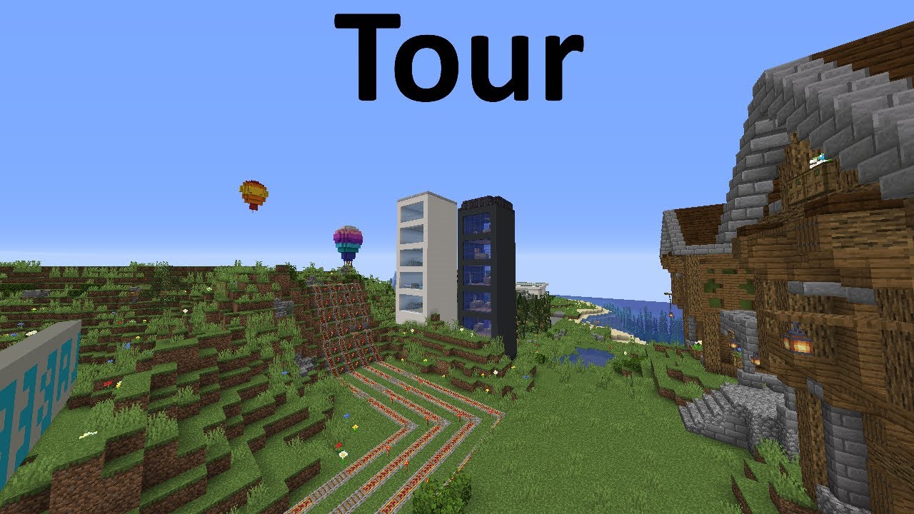 Full Map Tour | Minecraft Minjeo Trainz Race Map