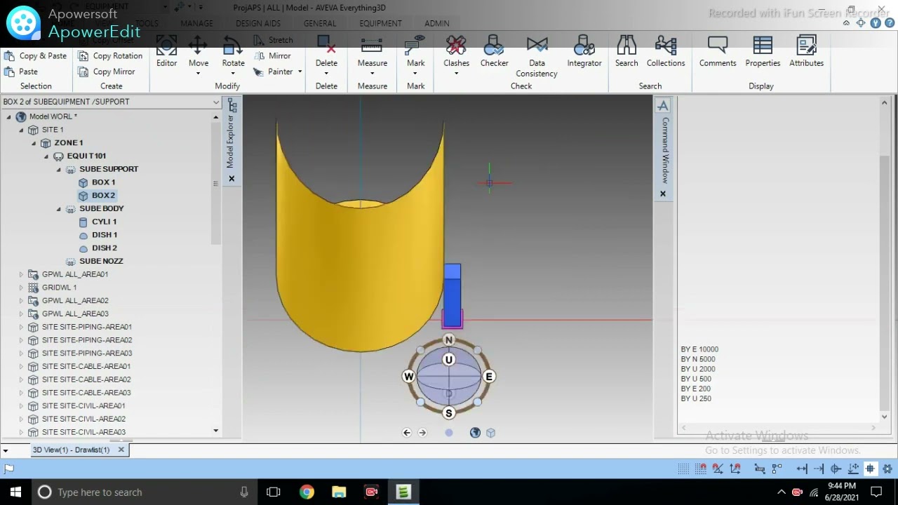 AVEVA E3D EQUIPMENT MODELLING