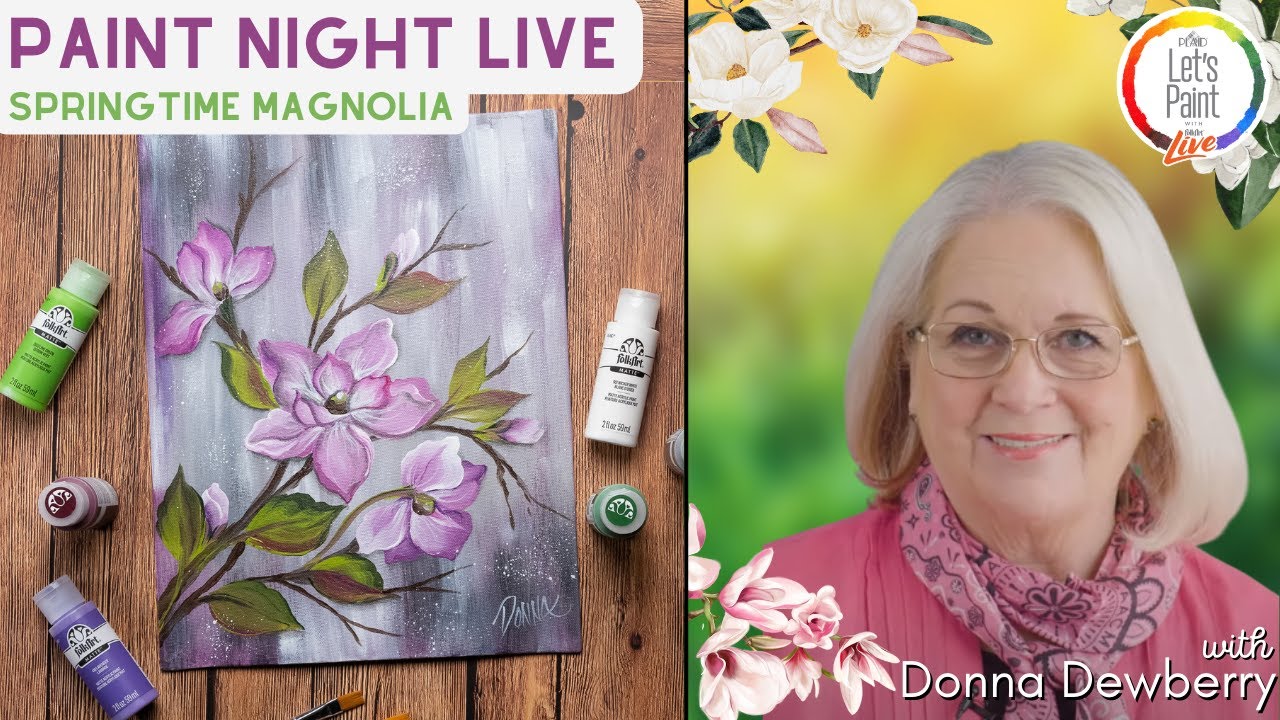Paint Night Live - Springtime Magnolia