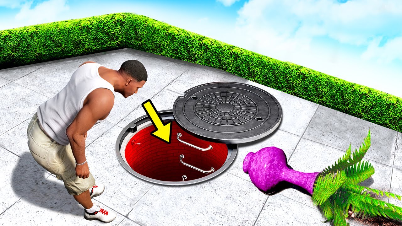 I Found A TUNNEL Under FRANKLIN'S HOUSE in GTA 5!