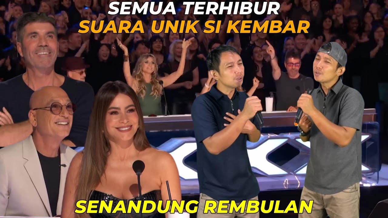 SEMUA TERHIBUR SUARA UNIK SI KEMBAR DENGAN LAGU 