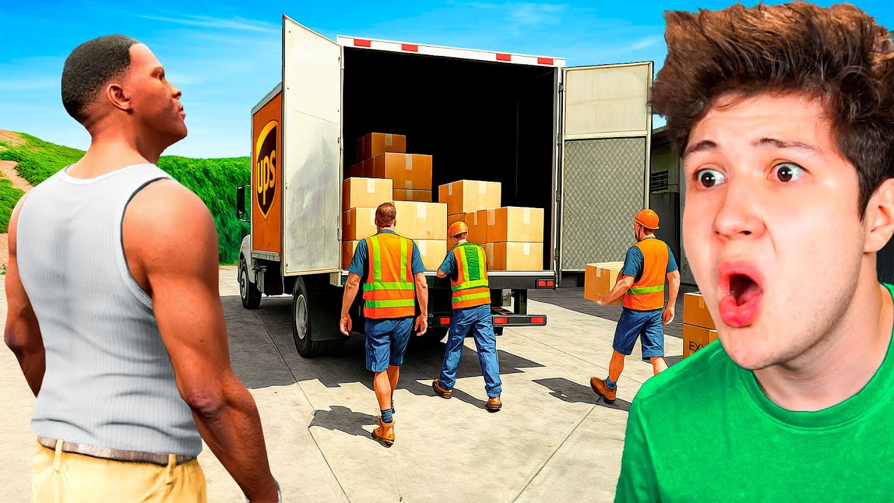 FRANKLIN se MUDA de CASA en GTA 5! 🚚📦 (Mods)