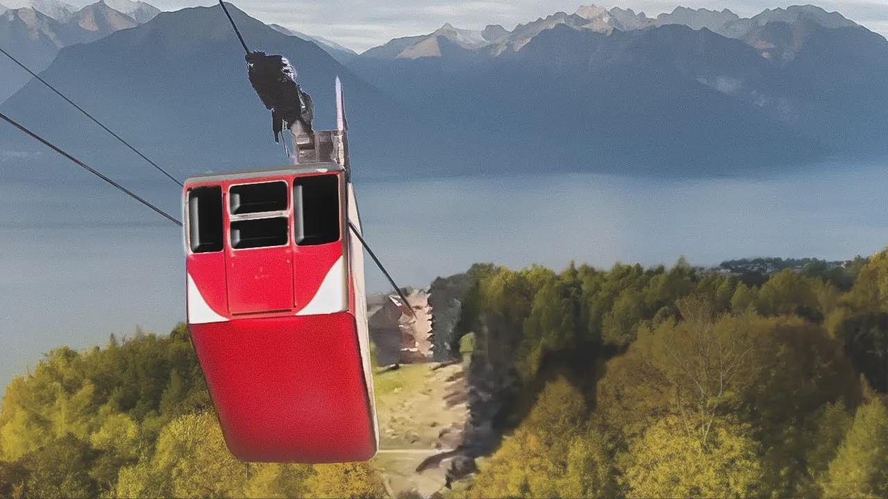 O teleférico que despencou a 100 km/h