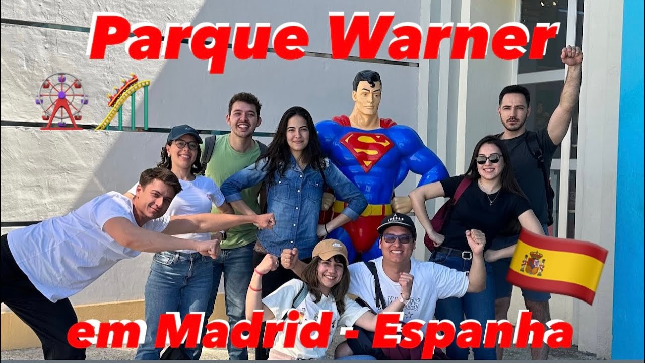 Fomos de carro de PORTUGAL para MADRID | Parque de Diversões WARNER em MADRID