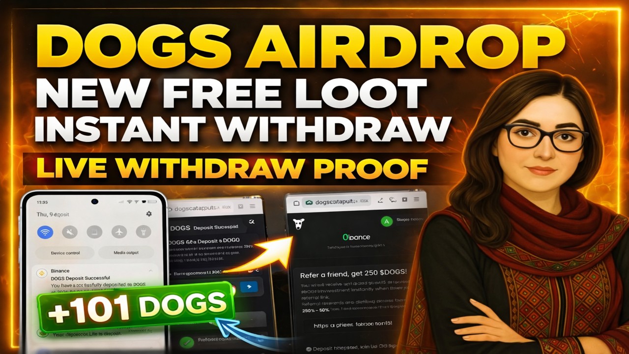 DOGS Airdrop 2026 | New Free Loot 🤑 Instant Withdraw Proof | Earn Free DOGS Coin| TechSonya45