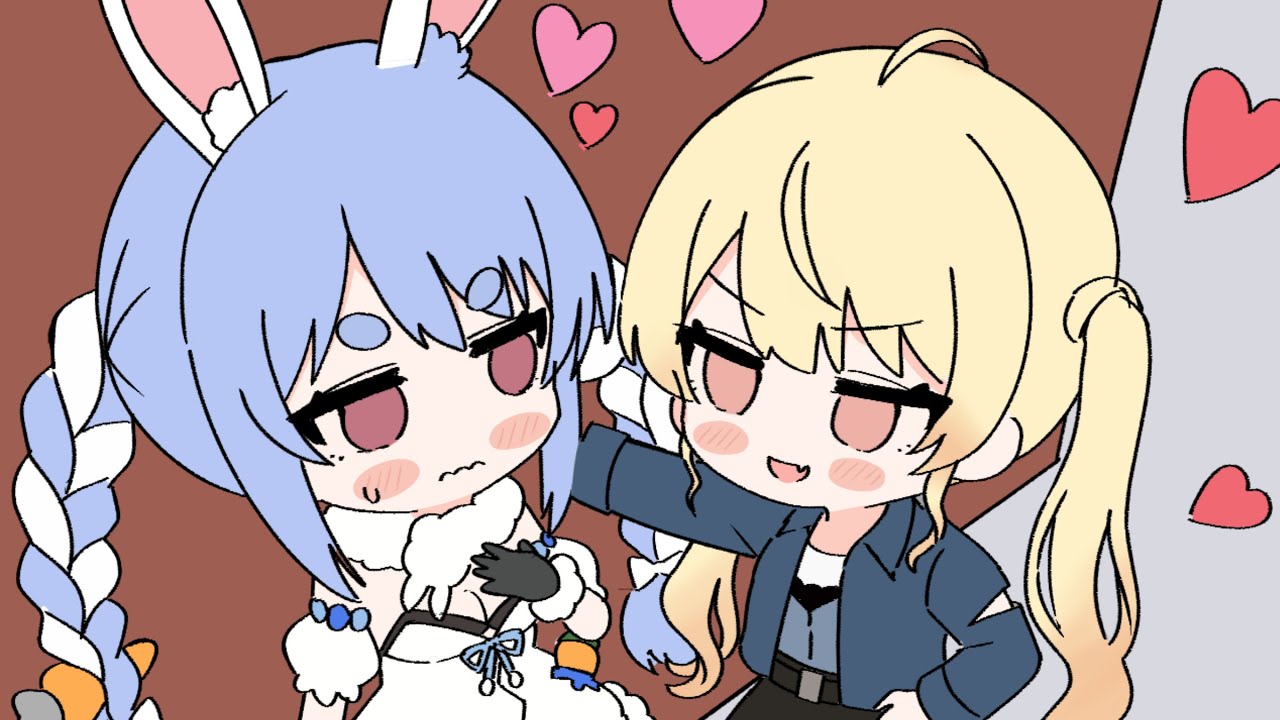 【手書き】奏の焼肉デートに嫉妬するも、誘われた瞬間コミュ障が発動してしまうぺこちゃん【ホロライブ切り抜き】