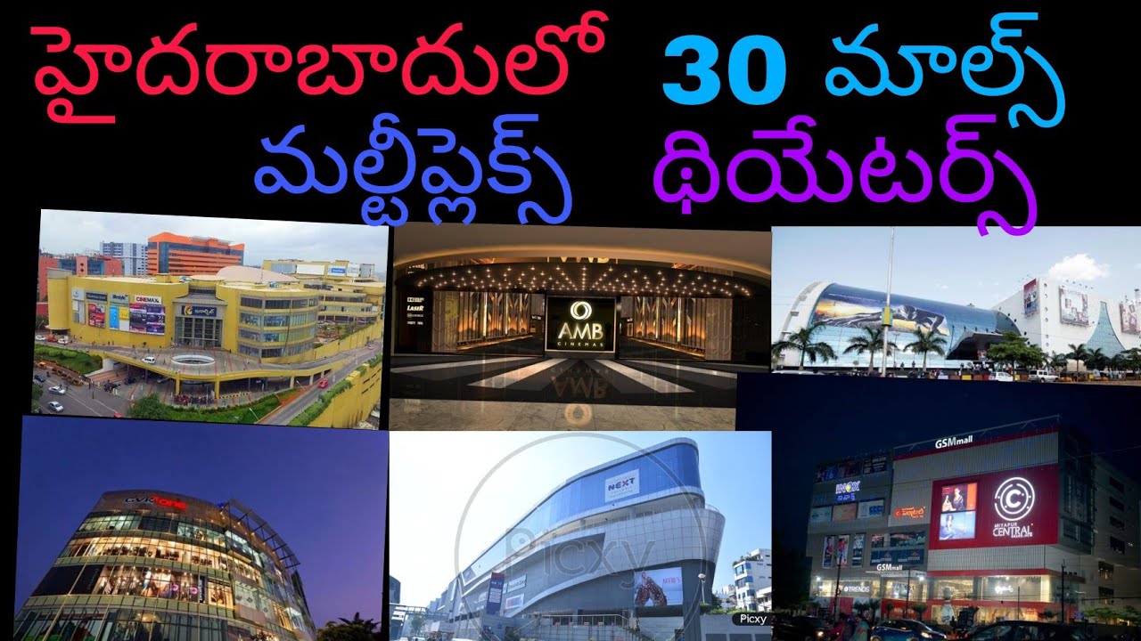 Hyderabad 30 malls and multiplex theaters information ###@@@