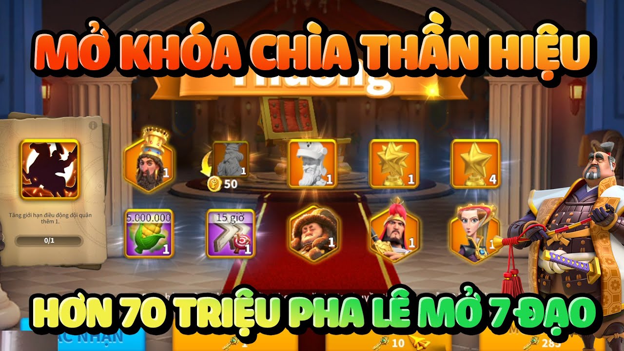 Tiệc Tạ Ơn Sắp Kết Th&uacute;c - Mở Kh&oacute;a 200 Ch&igrave;a Thần Hiệu - Mốc Pha L&ecirc; 7 Đạo Rise of Kingdoms