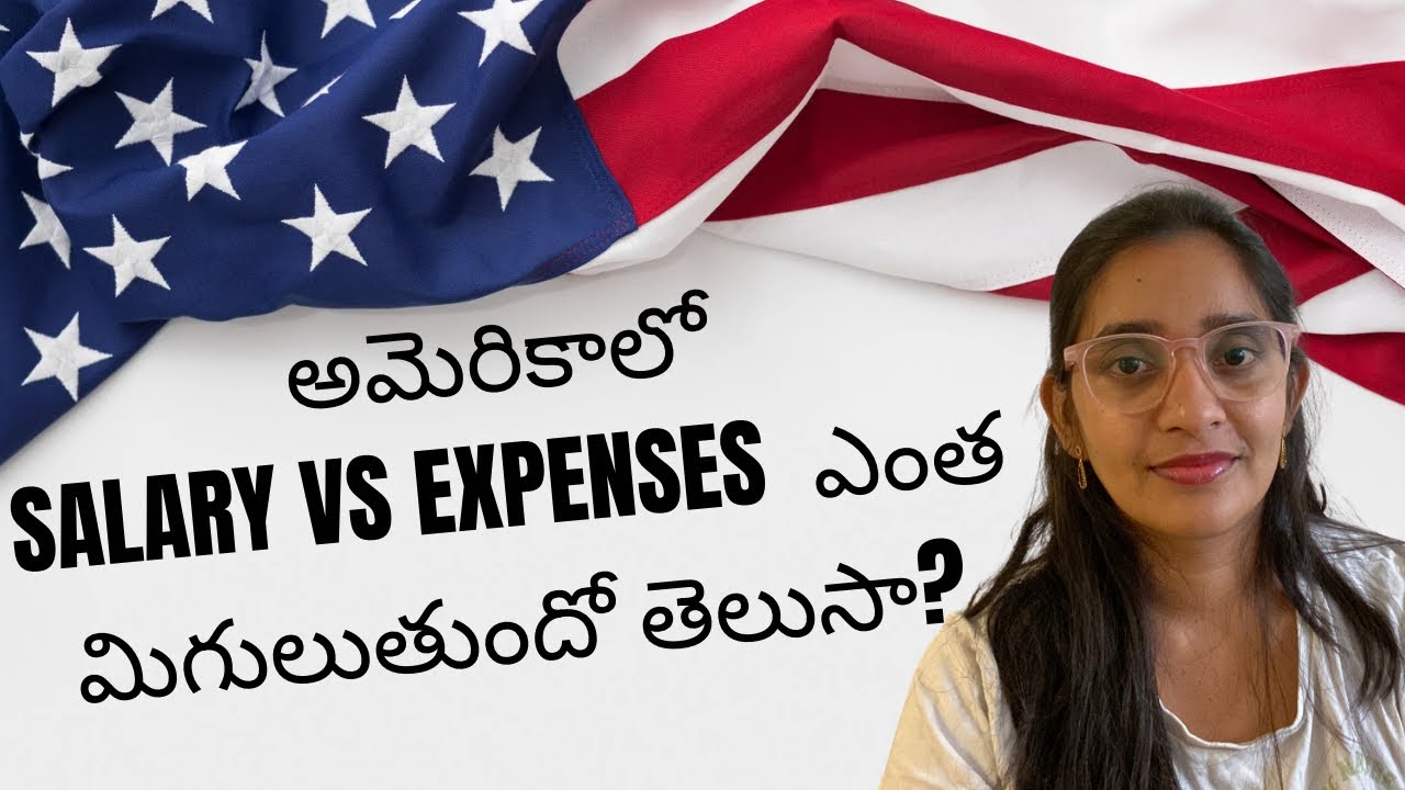 US లో జీతాలు,ఖర్చులు & Savings Explained | Indian Couple Life in America #USSalary #USExpenses 
