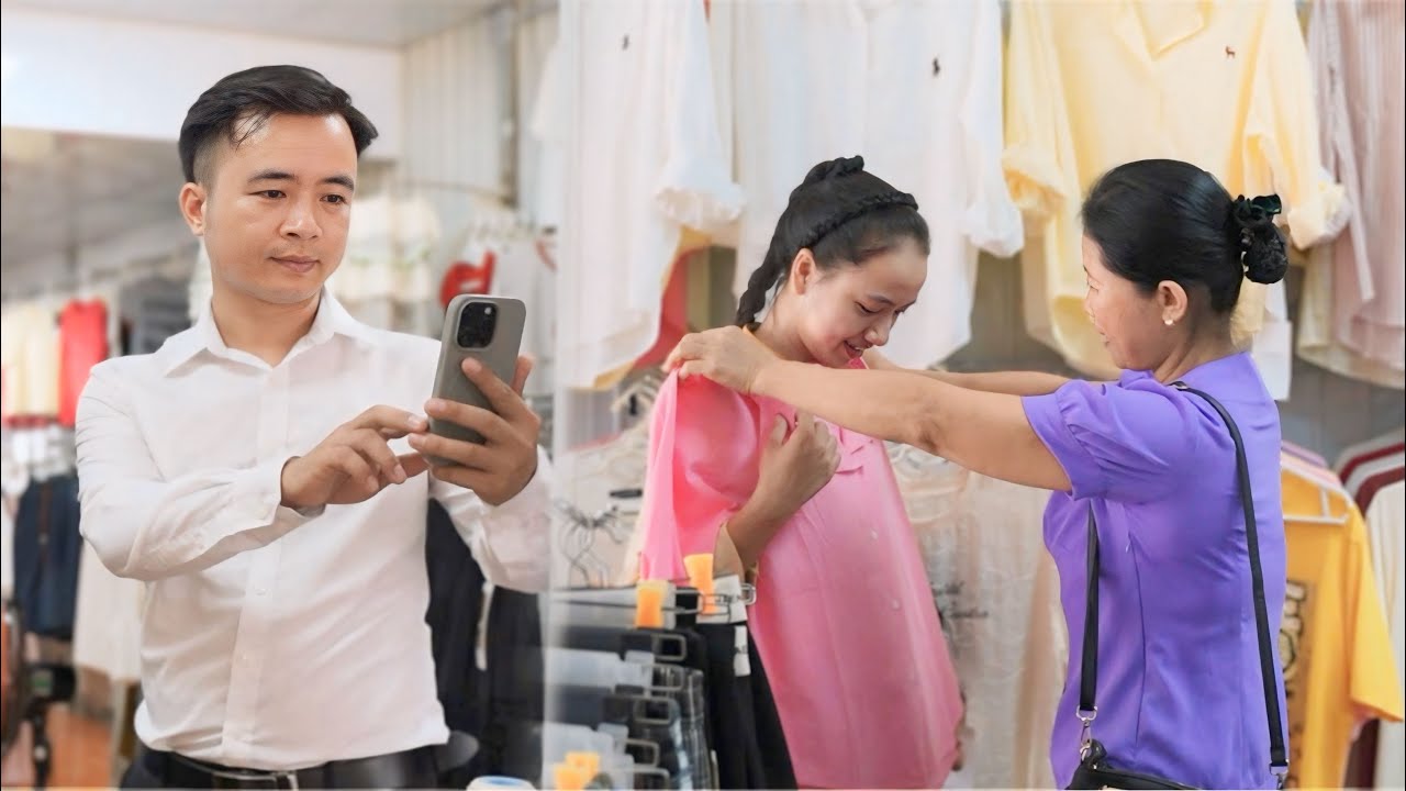 CEO David was happy to see his mother accept poor single mother Tieu San and take her shopping.