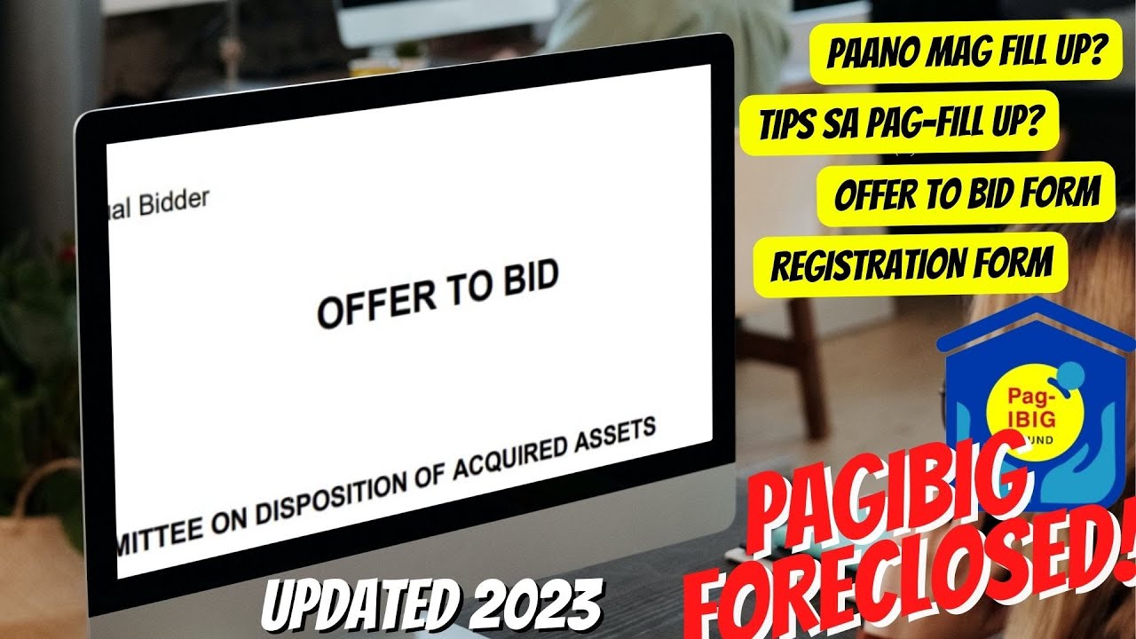 OFFER TO BID FORM: Paano Mag-fill up?