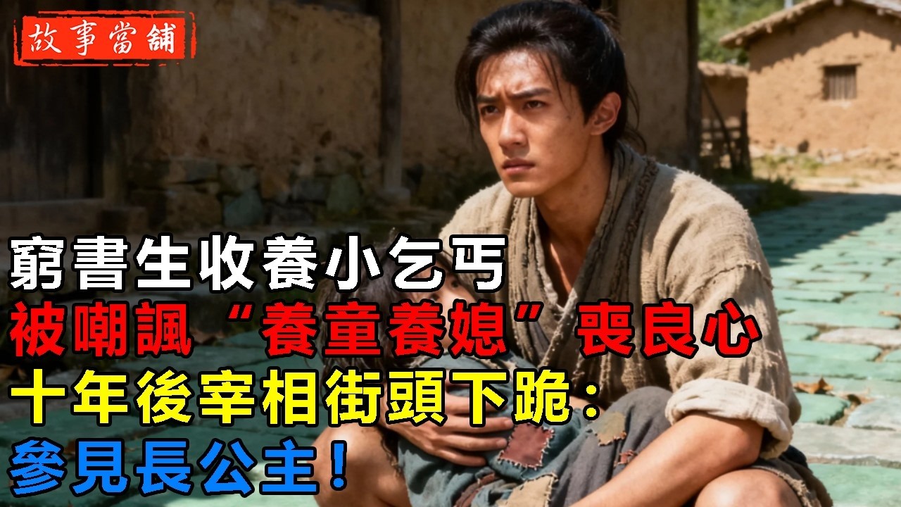 窮書生收養小乞丐，被嘲諷“養童養媳”喪良心，十年後宰相街頭下跪：參見長公主！| 民間故事 | 故事當舖