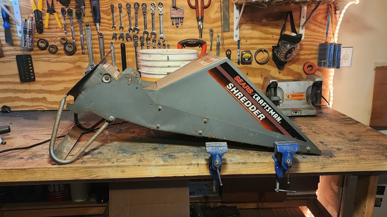 02-04-2026 - Start scrapping the chipper-shredder leaf hopper (Last Piece of the chipper shredder)