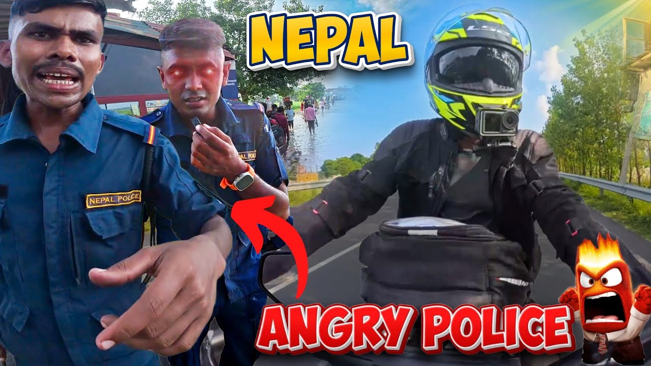 தெரியாம வந்துட்டேன்🥲 | Angry police😡  | Nepal Border | Day 16  #bikeride #tamil #nepalborder 