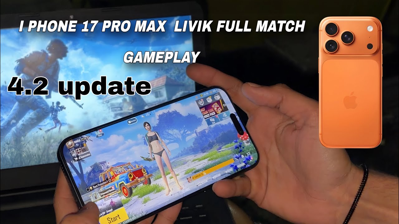 IPHONE 17 PRO MAX🔥LIVIK FULL MATCH 20+kills⚡️ 2matches|120fps gameplay 🚀⚡️BGMI|PUBG #bgmi 