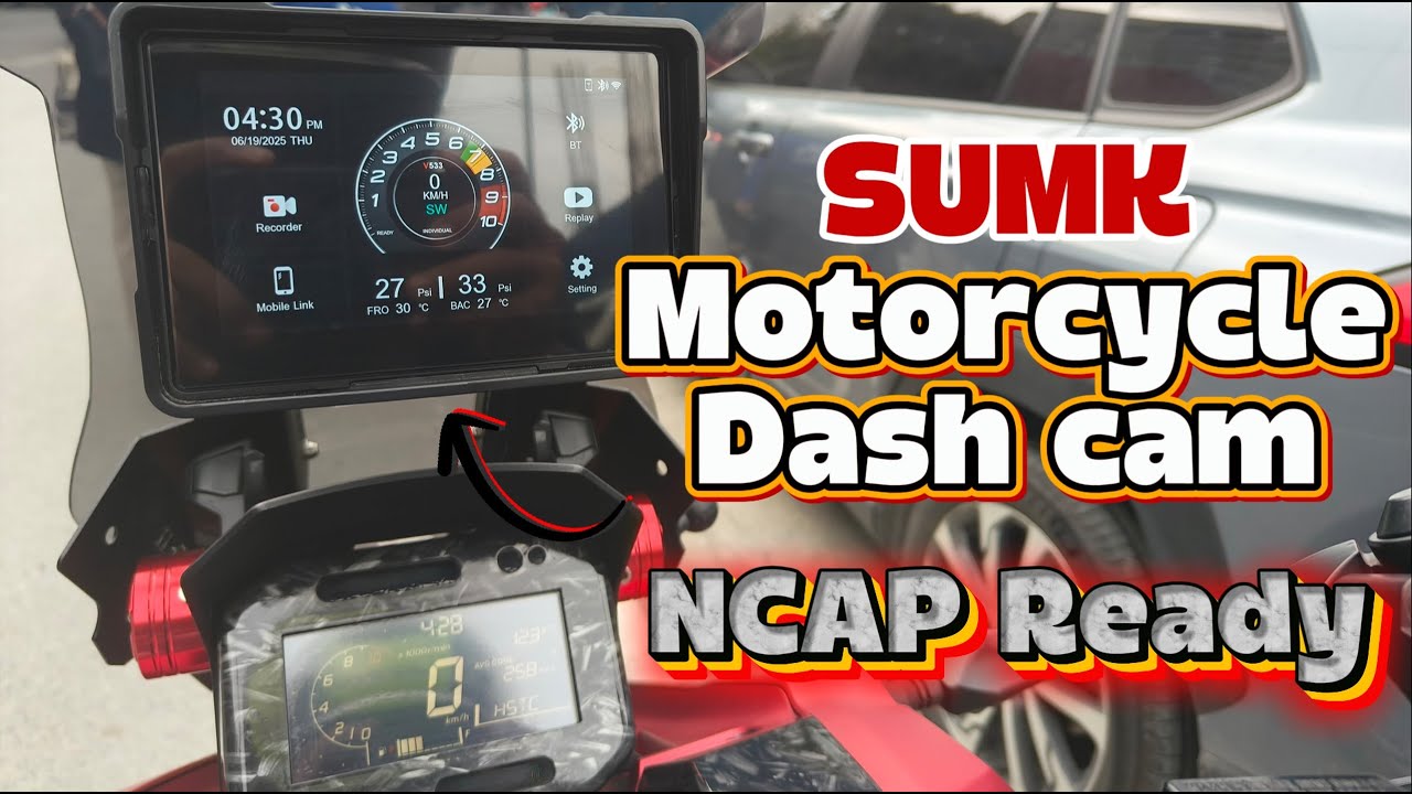 MOTORCYCLE DASHCAM NA WATERPROOF AT ANDROID AUTO NADIN. NCAP READY | ADV 160 👍