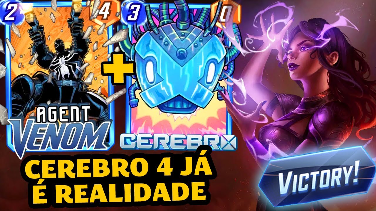 DO MEME AO META? CEREBRO 4 DEVERAS INTERESSANTE COM O AGENTE VENOM |Marvel Snap