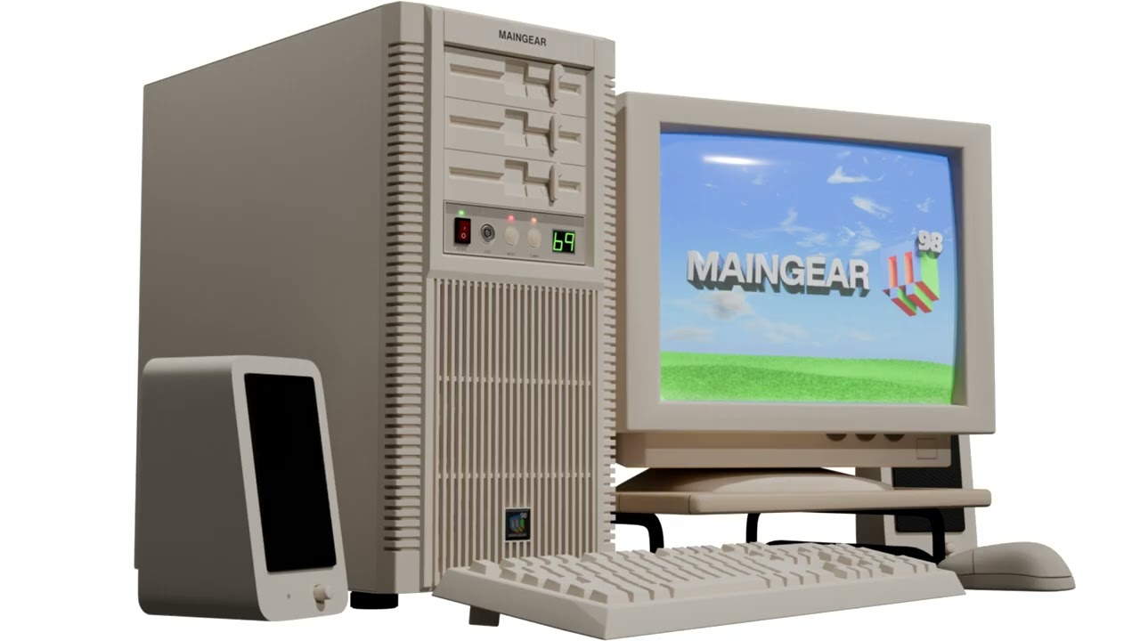 Maingear Retro98 Desktops Pack Modern Gaming Hardware in Vintage Beige Designs